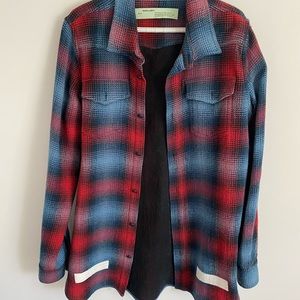 Off-White Red & Blue Check Shirt